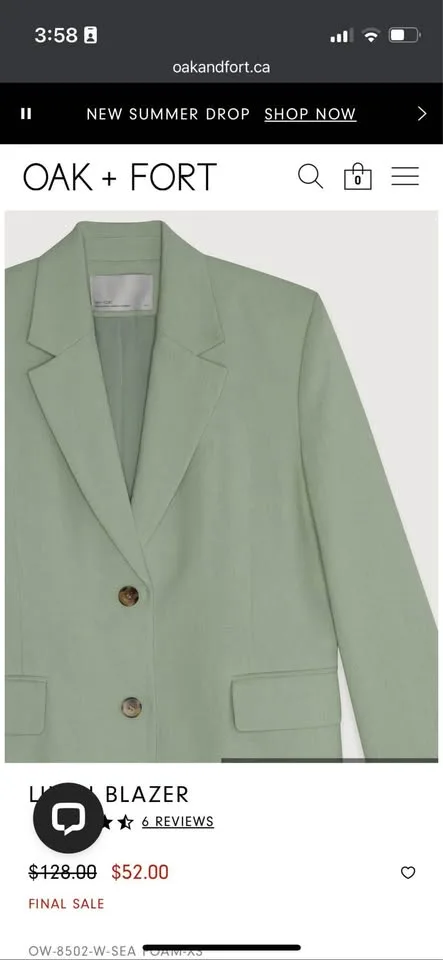 Oversized linen blazer Oak and Fort image indicator(2)