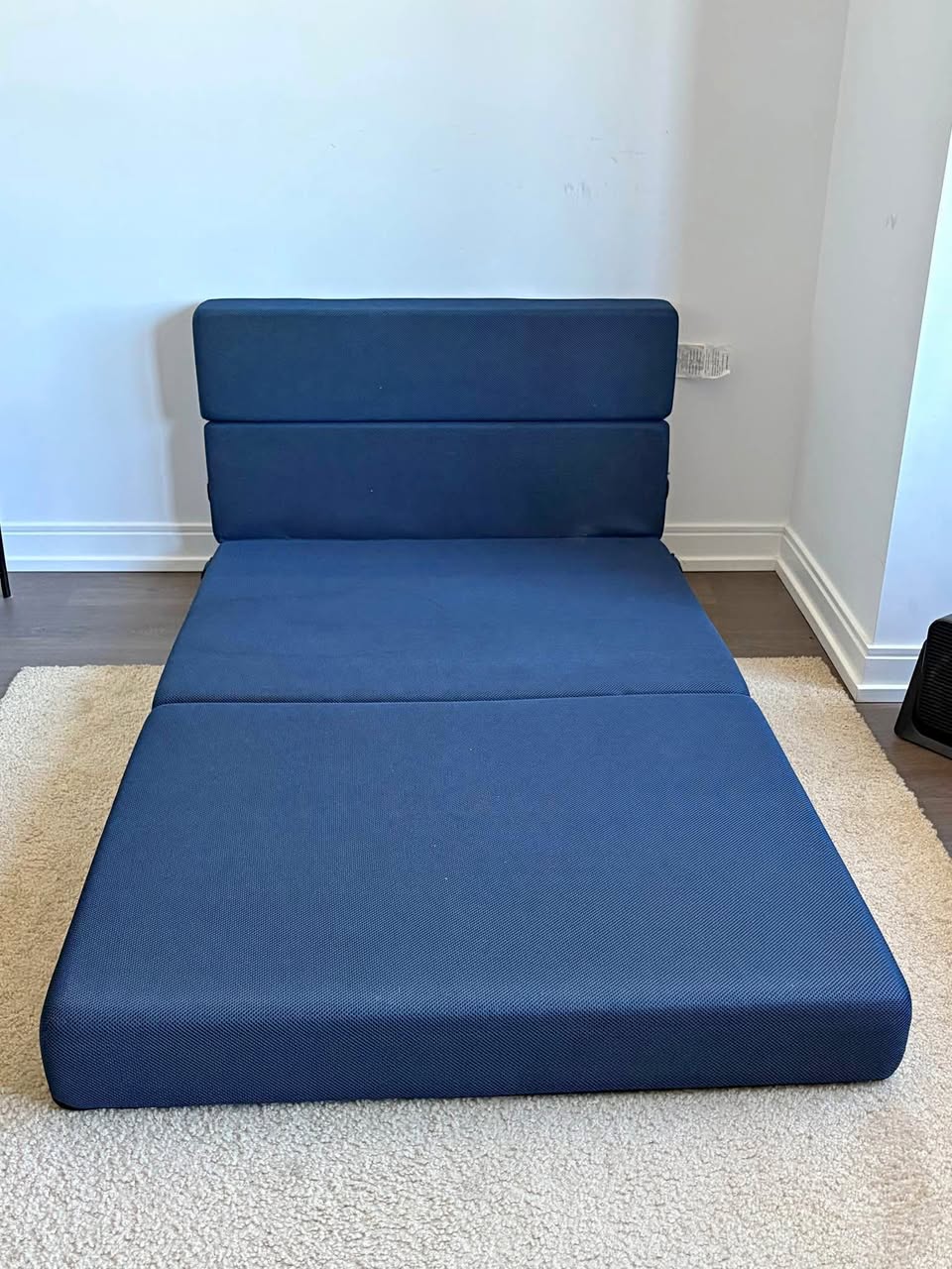 Blue Foldable Sofa Bed