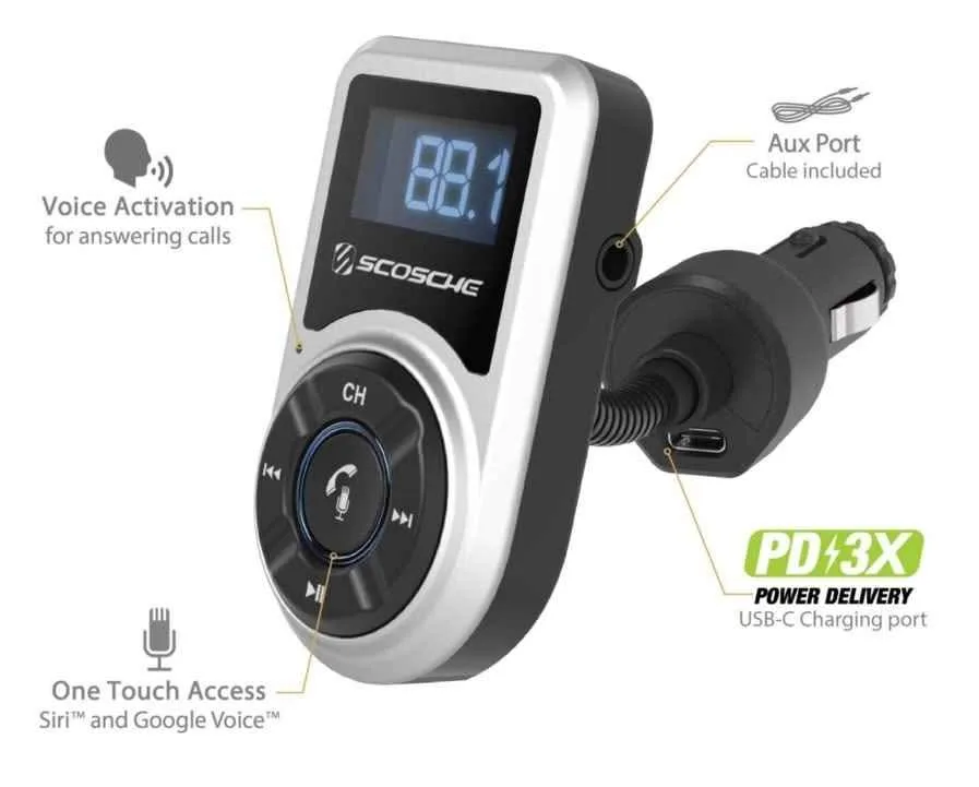 Scosche Hands-Free Car Kit, with Power Delivery Charger image indicator(4)