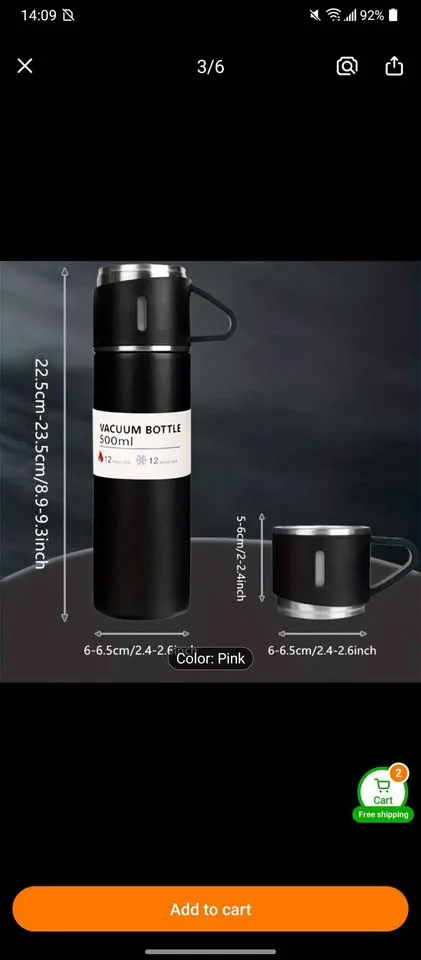 Stainless Steel Insulated Mug ☕🍵 image indicator(2)