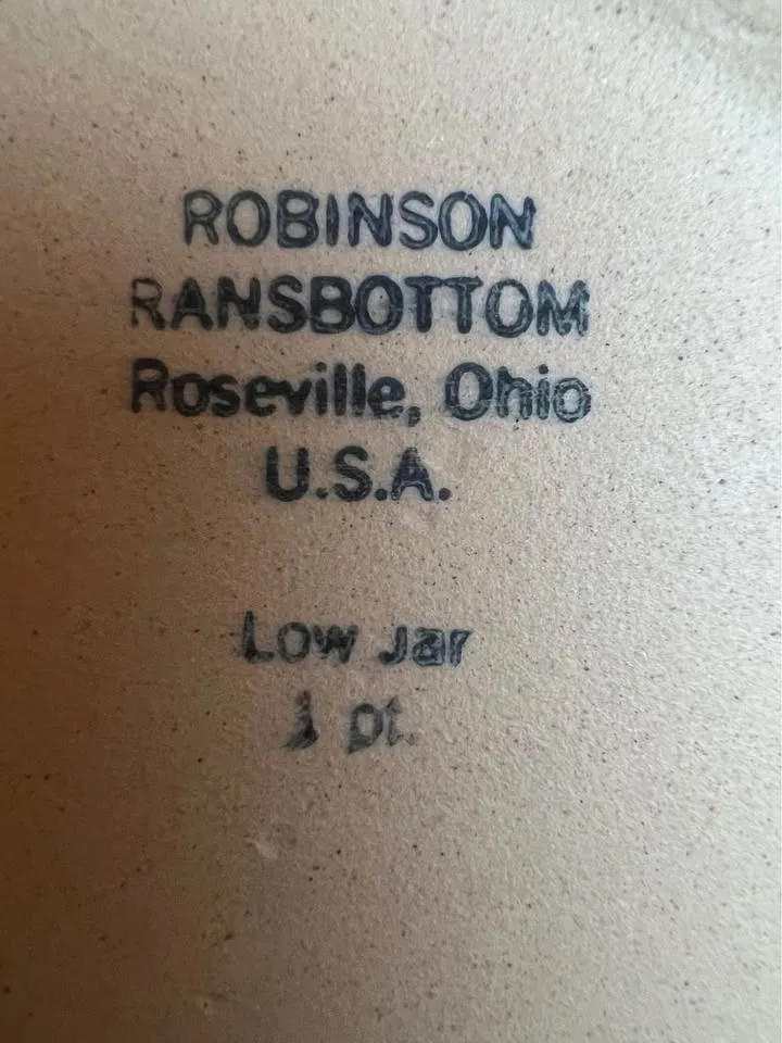 Set of 2 Robinson Ransbottom Low Jar 1 pint w/ Wood Lid image indicator(9)