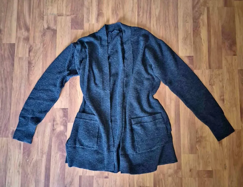 Medium Charcoal Grey Cardigan thumbnail