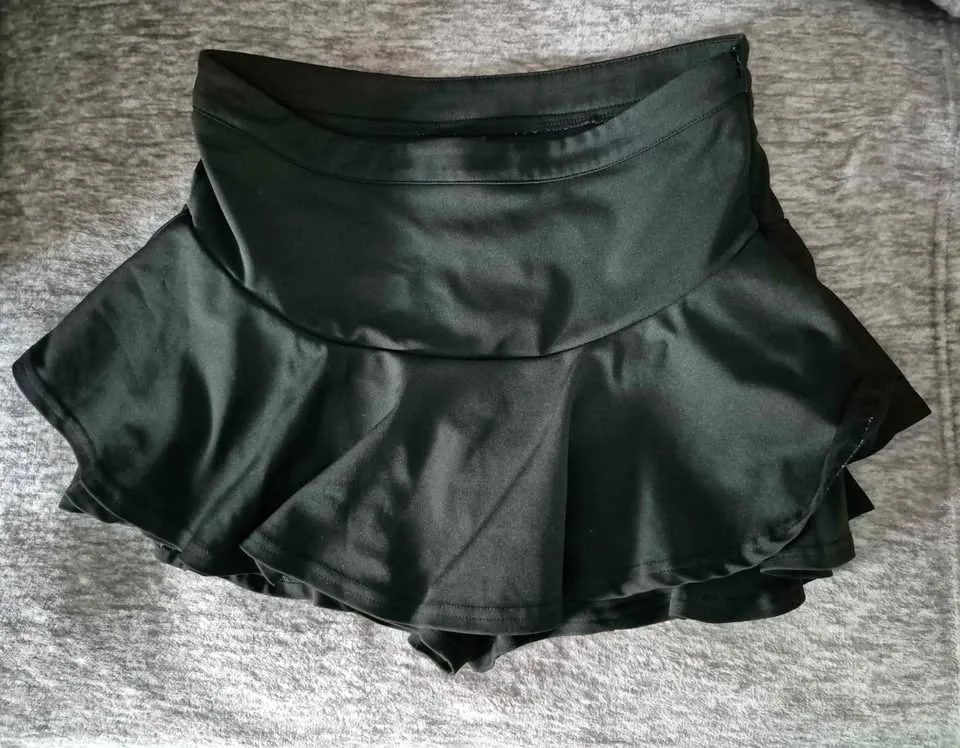 High Waist Ruffle Hem Skort image indicator(5)