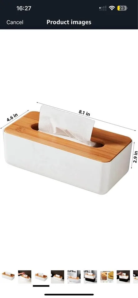 Tissue box brand new “ read description “ thumbnail