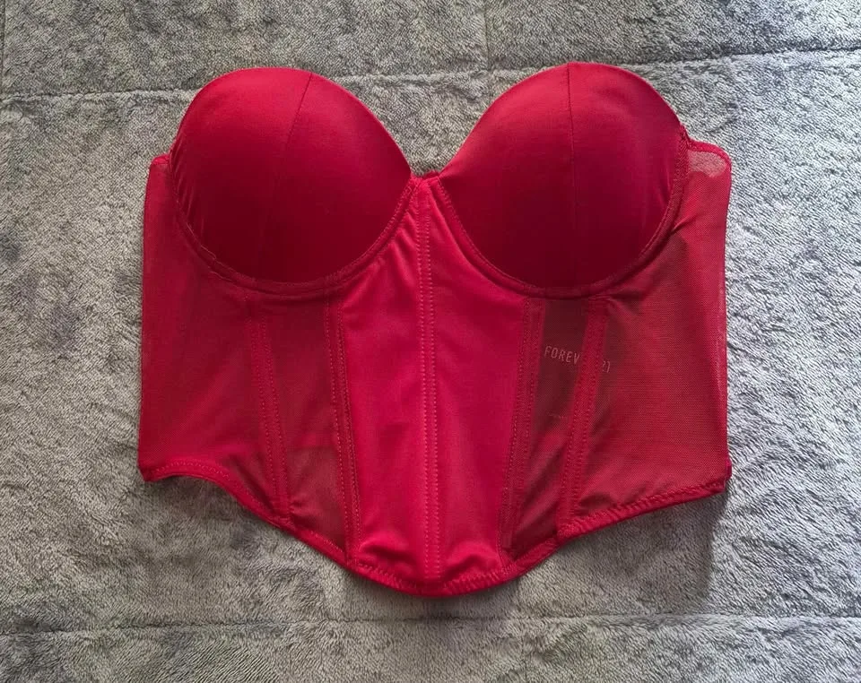 (New) Red Bustier Style Top image indicator(2)