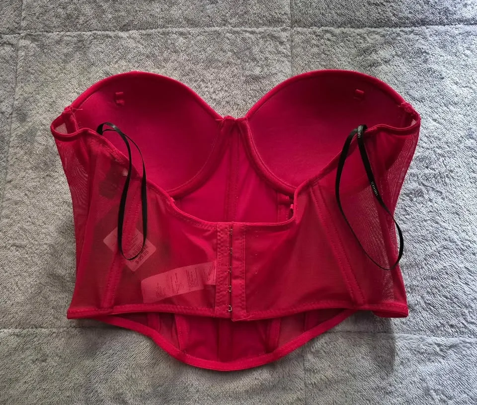 (New) Red Bustier Style Top image indicator(3)