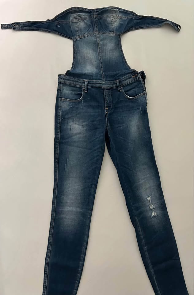 Denim Overall with Open Back Top - photo 3