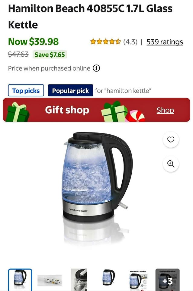 Hamilton Beach hot water kettle
