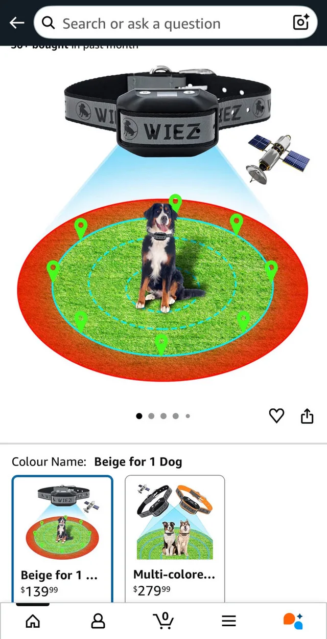 WIEZ Dog Fence Wireless GPS Electronic Fence - BNIB image indicator(5)