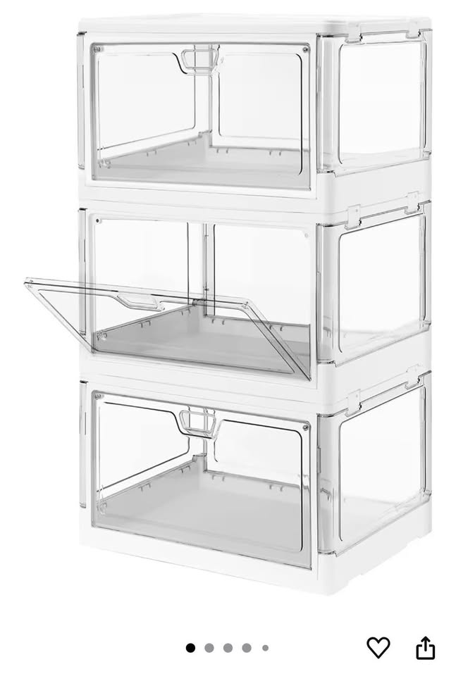 3-Pack Clear Stackable Storage Bins - MUST GO BY 10/31 - photo 4