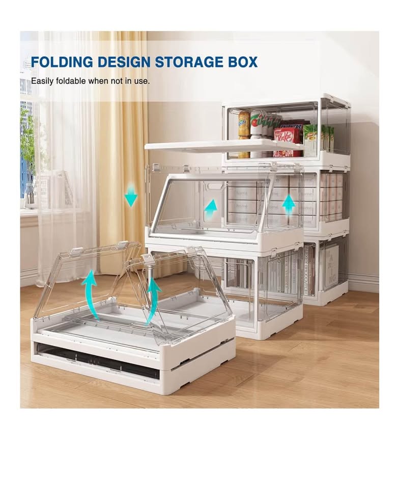 3-Pack Clear Stackable Storage Bins - MUST GO BY 10/31 - photo 5