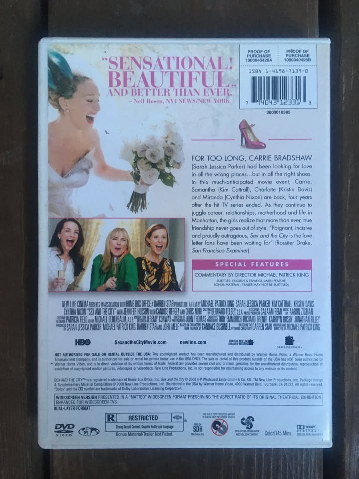 Sex And The City The Movie DVD With Special Features - Like New - photo 5