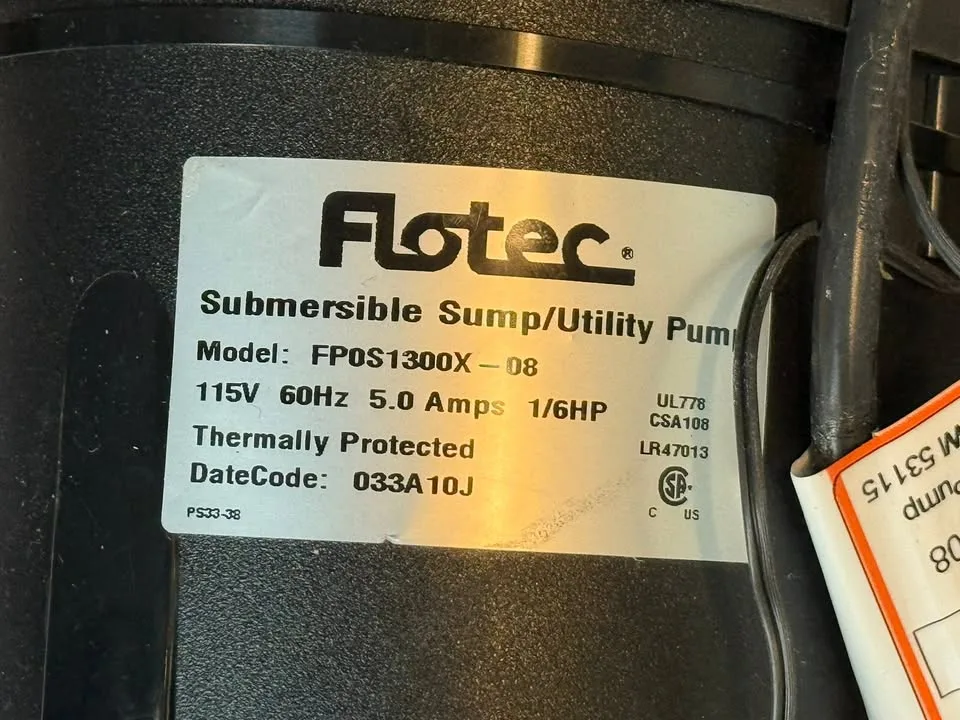 Flotec Sump/Utility Pump image indicator(2)