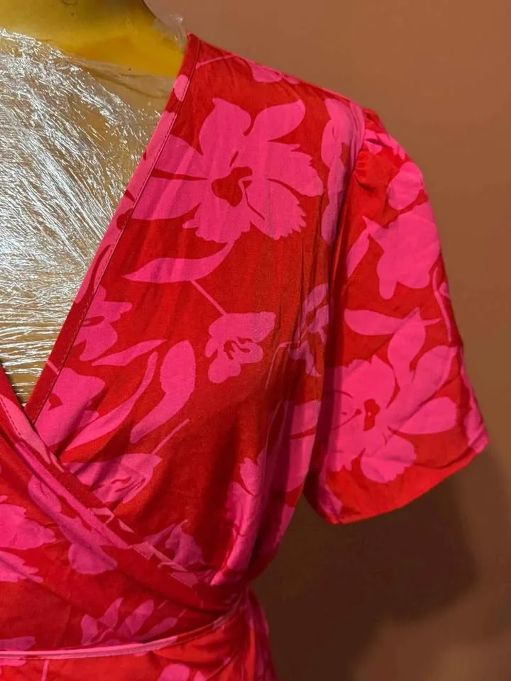 🎃 Brand New Size XL – Pretty Garden Wrap Maxi Dress ❤️🌺 image indicator(4)