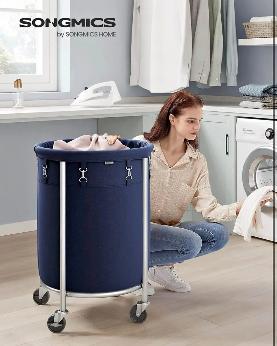 Brand New SONGMICS Rolling Laundry Basket (29-Gallon / 110L) thumbnail