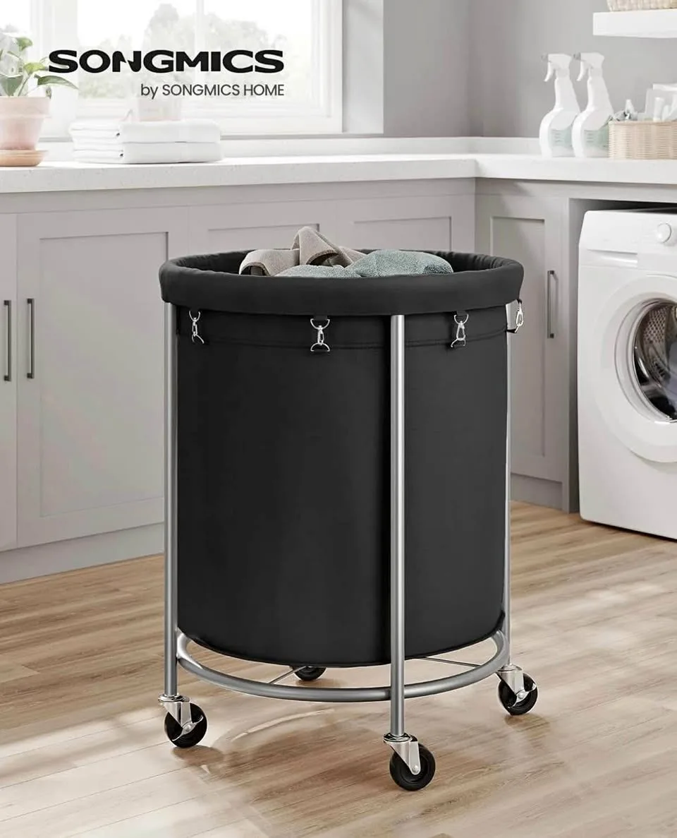 Brand New SONGMICS Rolling Laundry Basket (50.2-Gallon) thumbnail