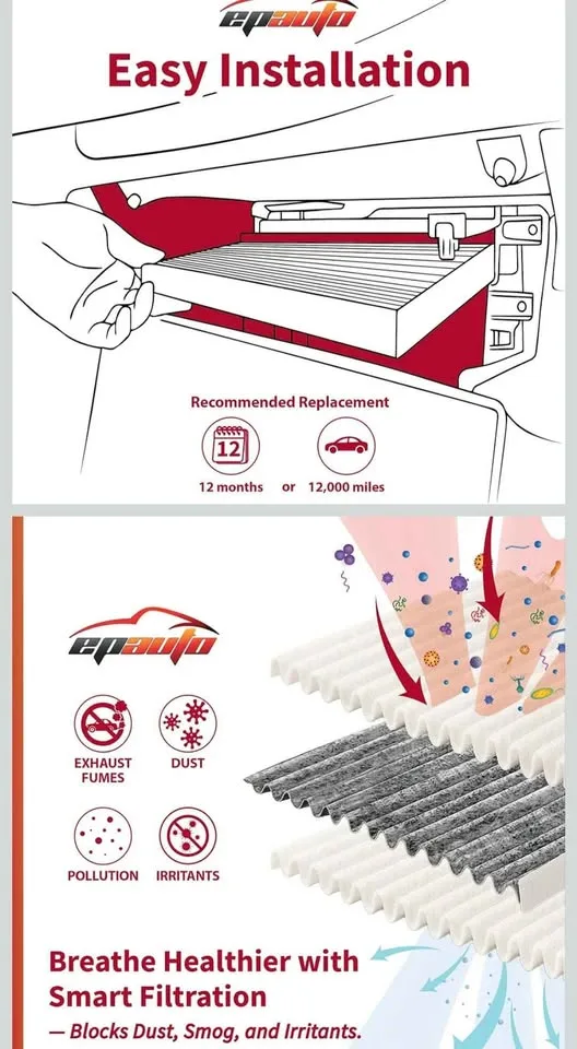 EPAuto Cabin Air Filter Replacement for Chevrolet image indicator(3)
