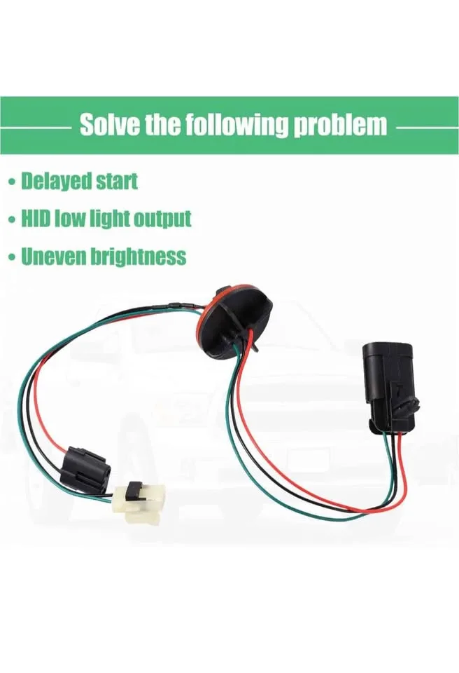 2 Pcs Headlight Lamp Wiring Harness Dodge Ram image indicator(6)