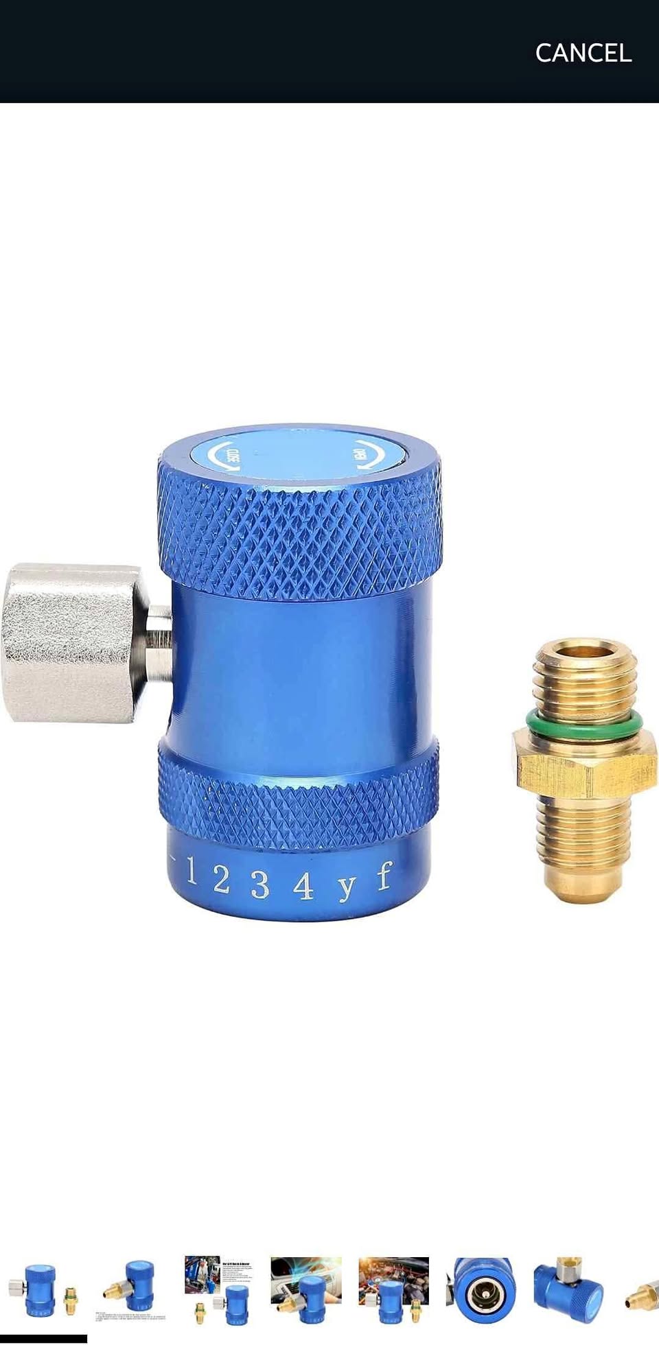 R1234FY Car Air Conditioning Refilling Coupler
