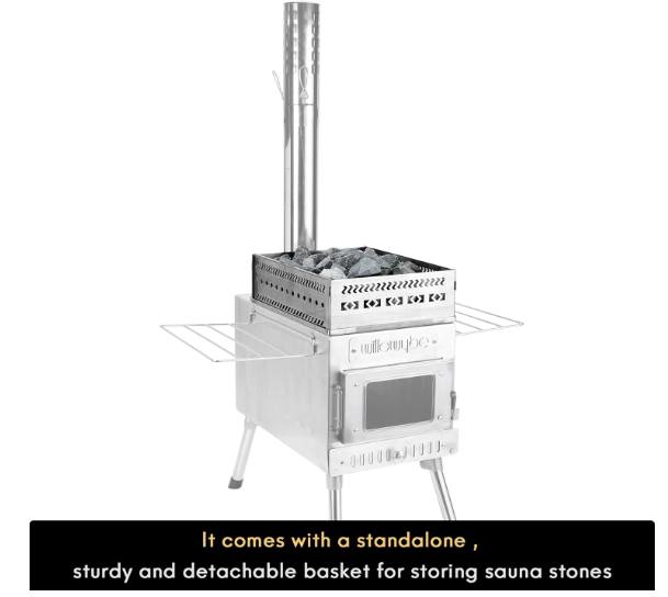 WillowyBe outdoor sauna, hot tent stove , rocket heater - photo 2