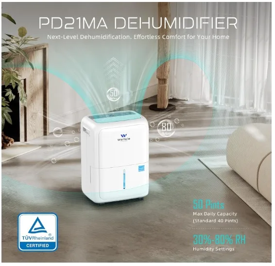 Wellsle 3500 sq. ft Dehumidifier energy star image indicator(3)