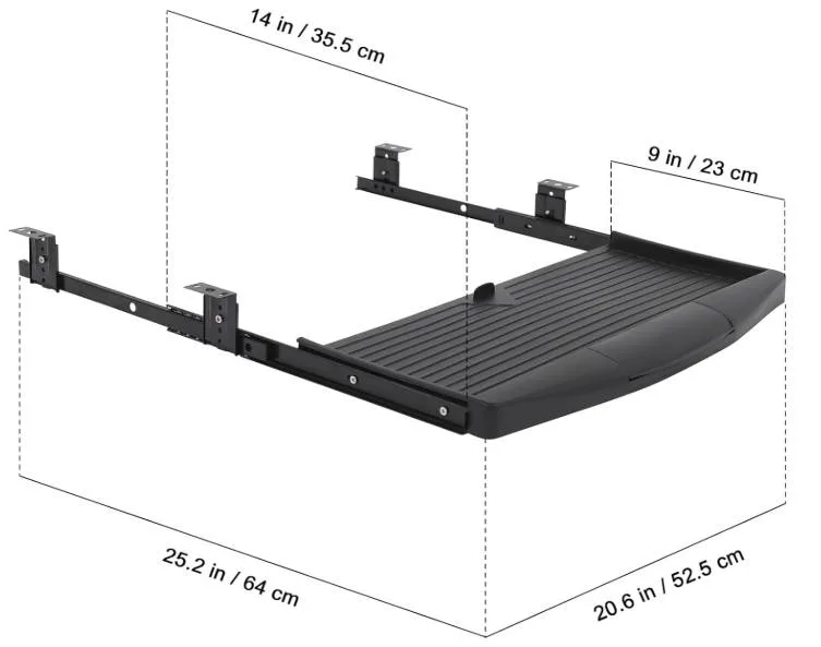 Under desk keyboard tray image indicator(2)