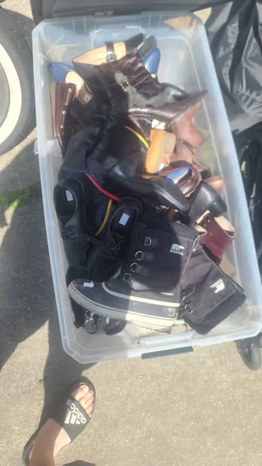 Large lot of shoes and boots mainly ladies used in a movie image indicator(2)