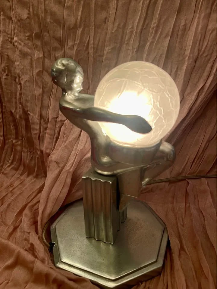 ART DECO LAMP FRANKART SARSAPARILLA VINTAGE image indicator(3)