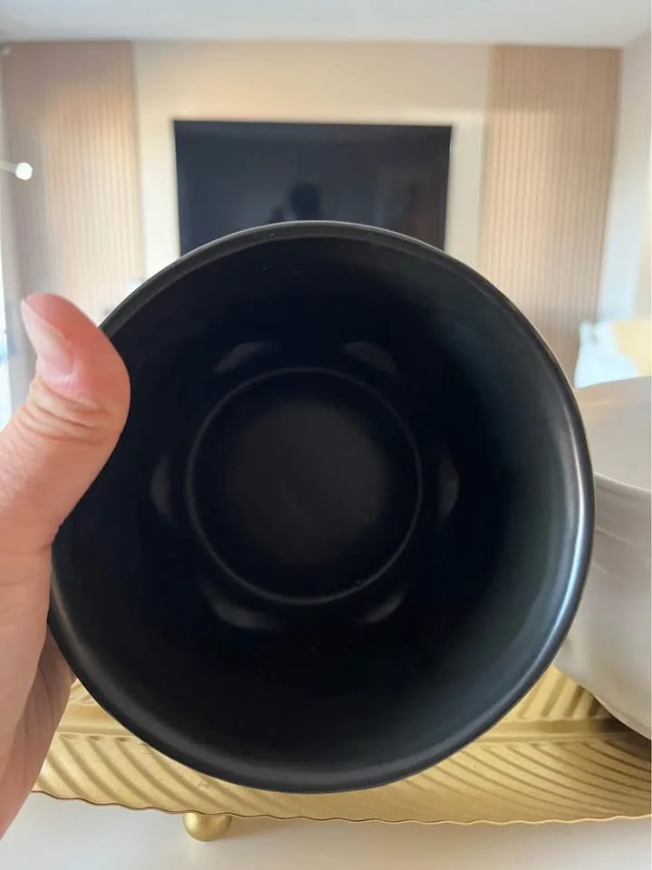 *NEW* SMALL Ceramic decor for plants, candles (white SOLD) image indicator(4)