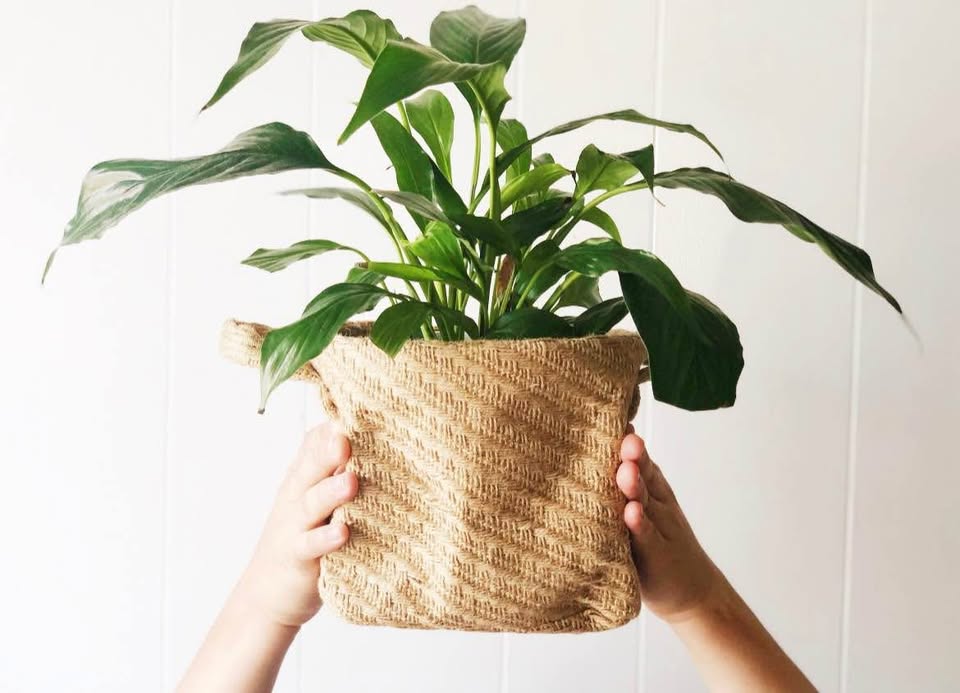 *NEW* Woven Jute Baskets (2) Rope Storage, Flower Pot - photo 4