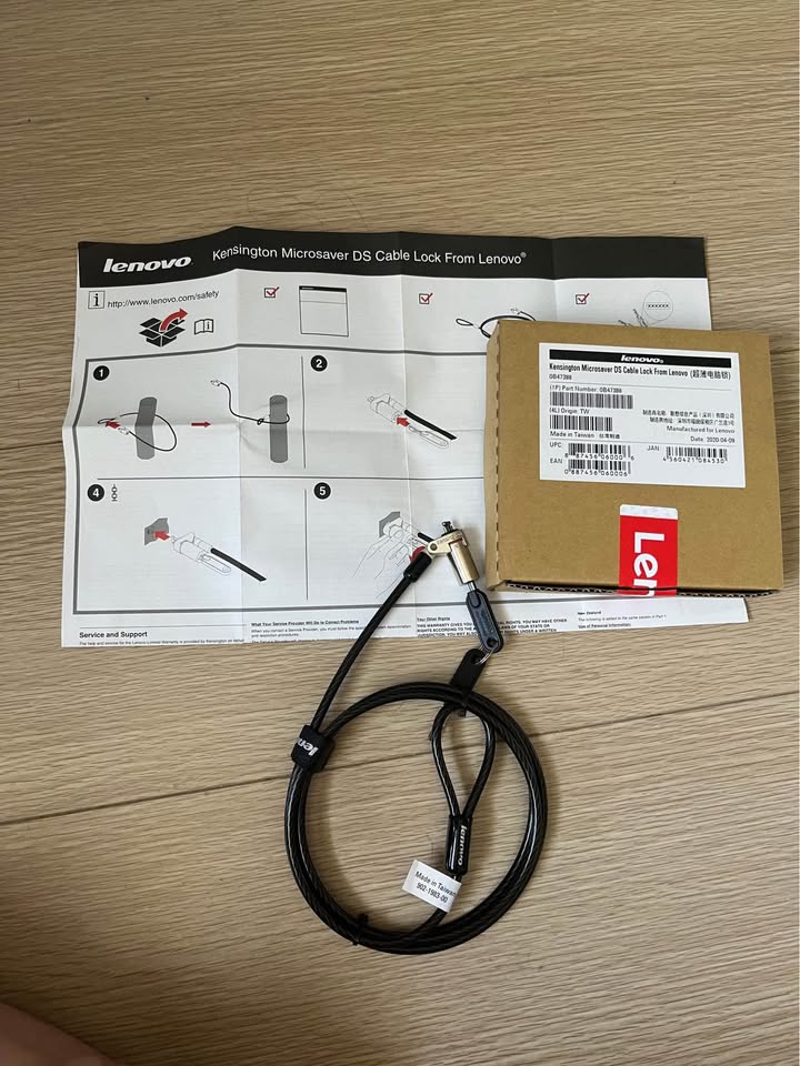 Laptop lock- Kensington Microsaver 2.0 Keyed Cable Lock - photo 3
