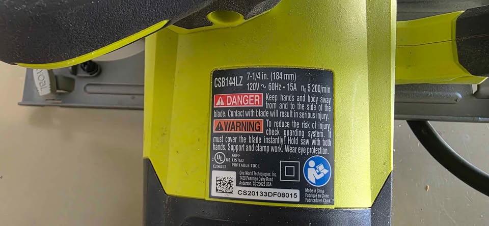 Ryobi 14-Amp 7-1/4-inch Corded Circular Saw with Laser - photo 2
