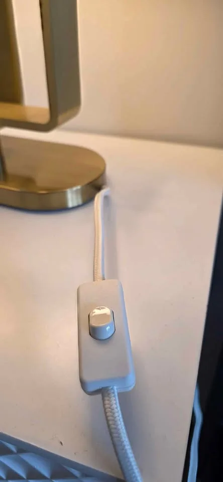 2 UPPVIND Table Lamps, Brass/White, 19" image indicator(2)