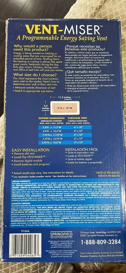 Vent Miser Programmable Energy Saving Vent image indicator(2)