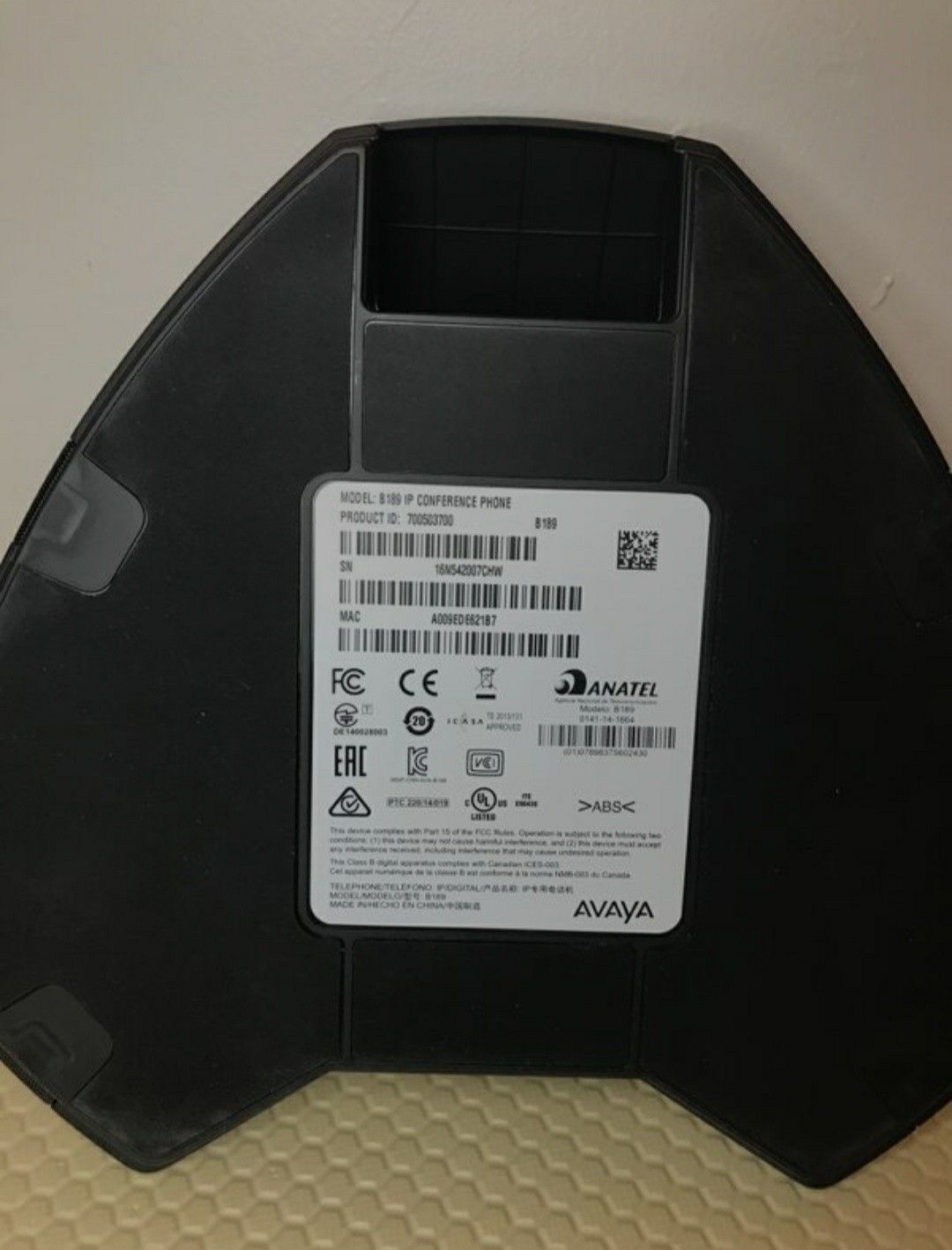 Avaya B189 IP HD Conference Phone Station (700503700) - photo 3