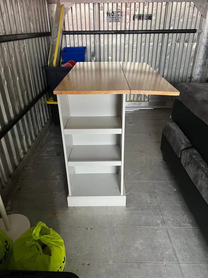 Kitchen Storage Island - wood top image indicator(2)