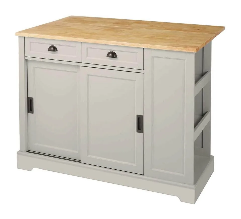 Kitchen Storage Island - wood top image indicator(4)
