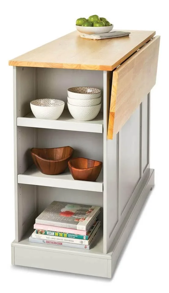 Kitchen Storage Island - wood top image indicator(5)
