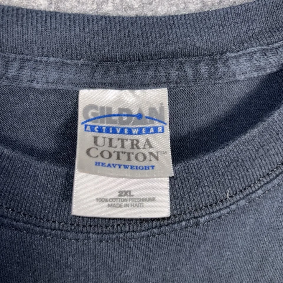 Renegade Classics 2XL Black Biker Tee Raw Power USA Flame image indicator(4)