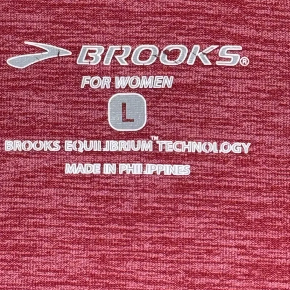 Brooks Running 1/4 Zip Pullover Women’s L Red image indicator(4)