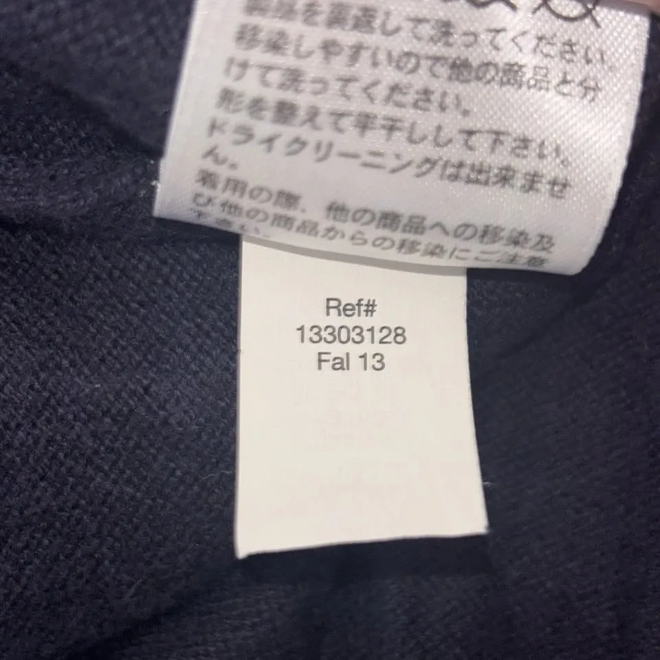 Eddie Bauer Sweater Mens M Navy Blue Half Zip Pullover image indicator(5)