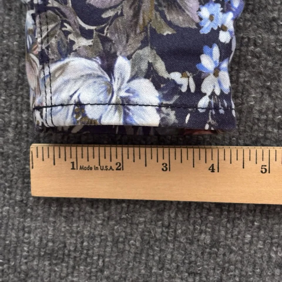 7 For All Mankind Skinny Jeans Women’s 26 Navy Floral image indicator(10)