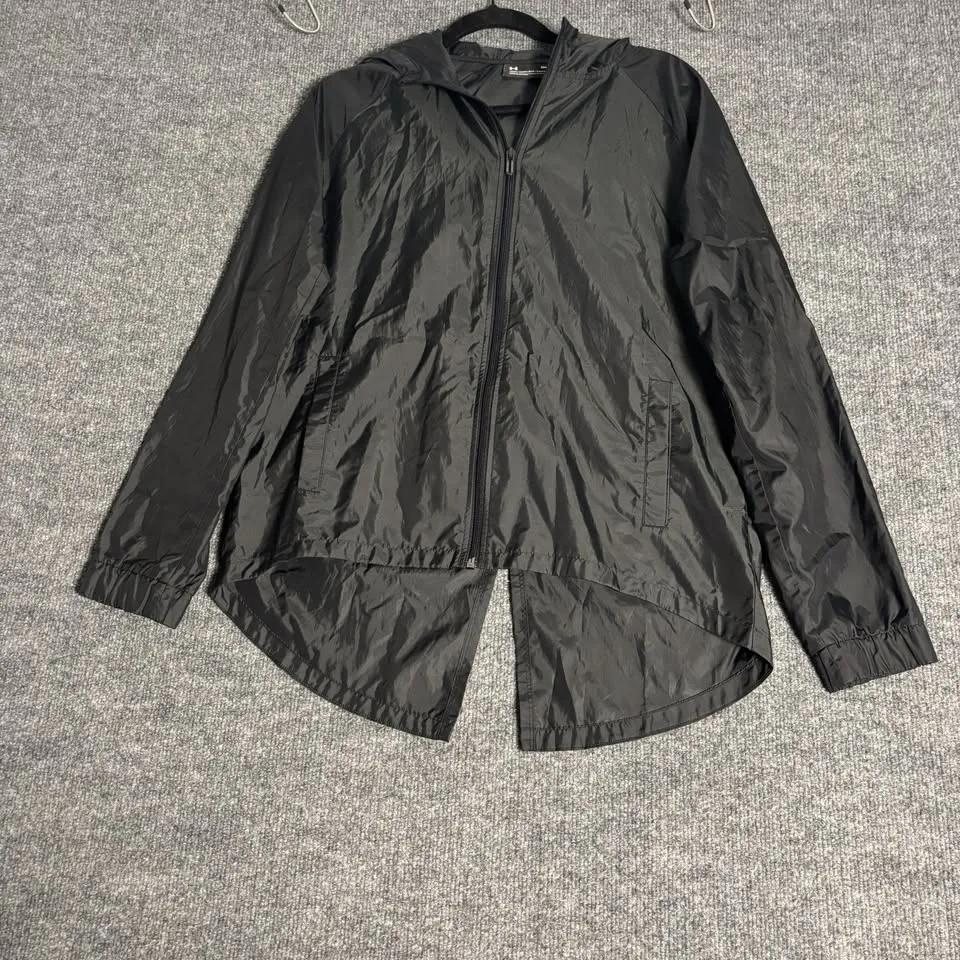 Under Armour Windbreaker Jacket Mens Small Black image indicator(2)