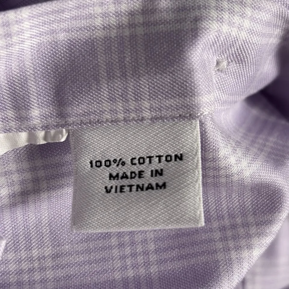 Proper Cloth Dress Shirt Men’s L Lavender Non-Iron image indicator(7)