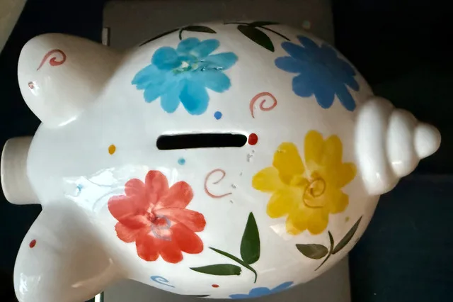 Floral Ceramic Piggy Bank image indicator(5)