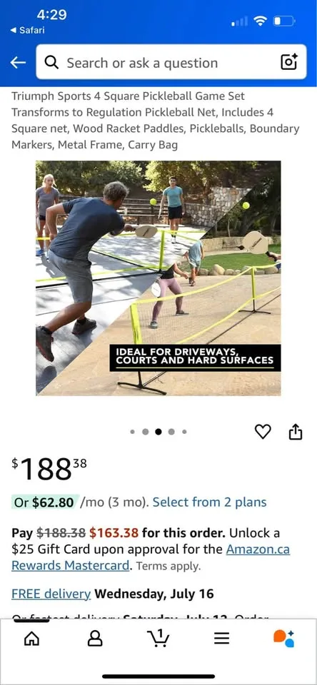 Triumph 4 square pickleball set image indicator(7)