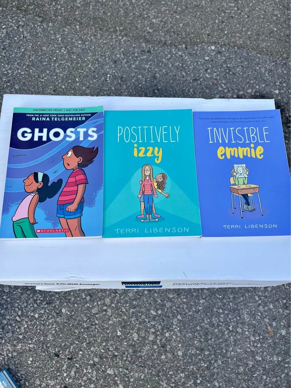 Children’s/tween books Ghosts Positively Izzy Invisible Emmy