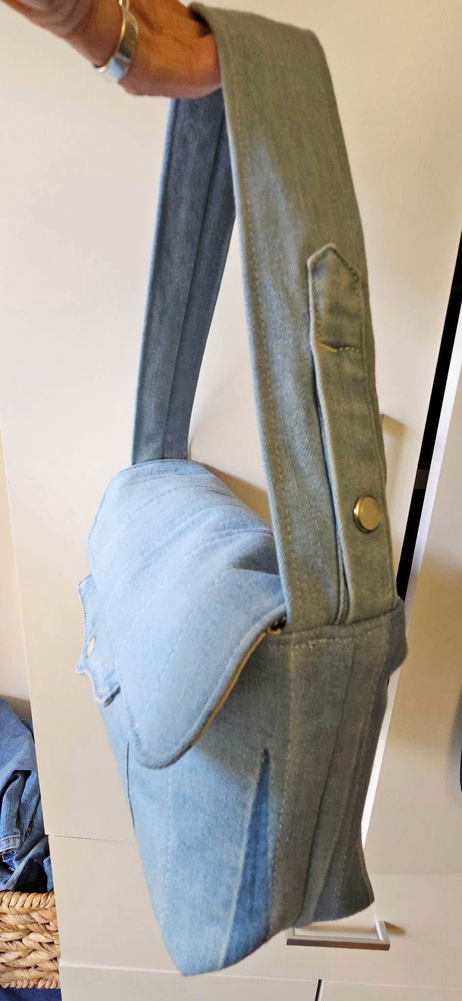 Handmade Jean bags, made with Love and Patience