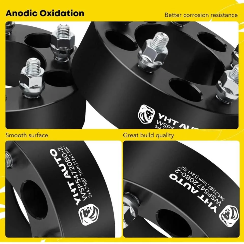 New 5x4.75 Wheel Spacers 2” Fits Chevy Camaro Corvette image indicator(5)