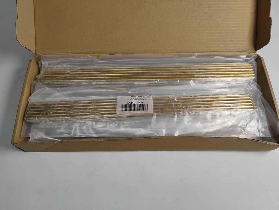 Brass Round Rods 12"x3/16" (6 pcs) | Solid Brass Bar Stock - photo 2
